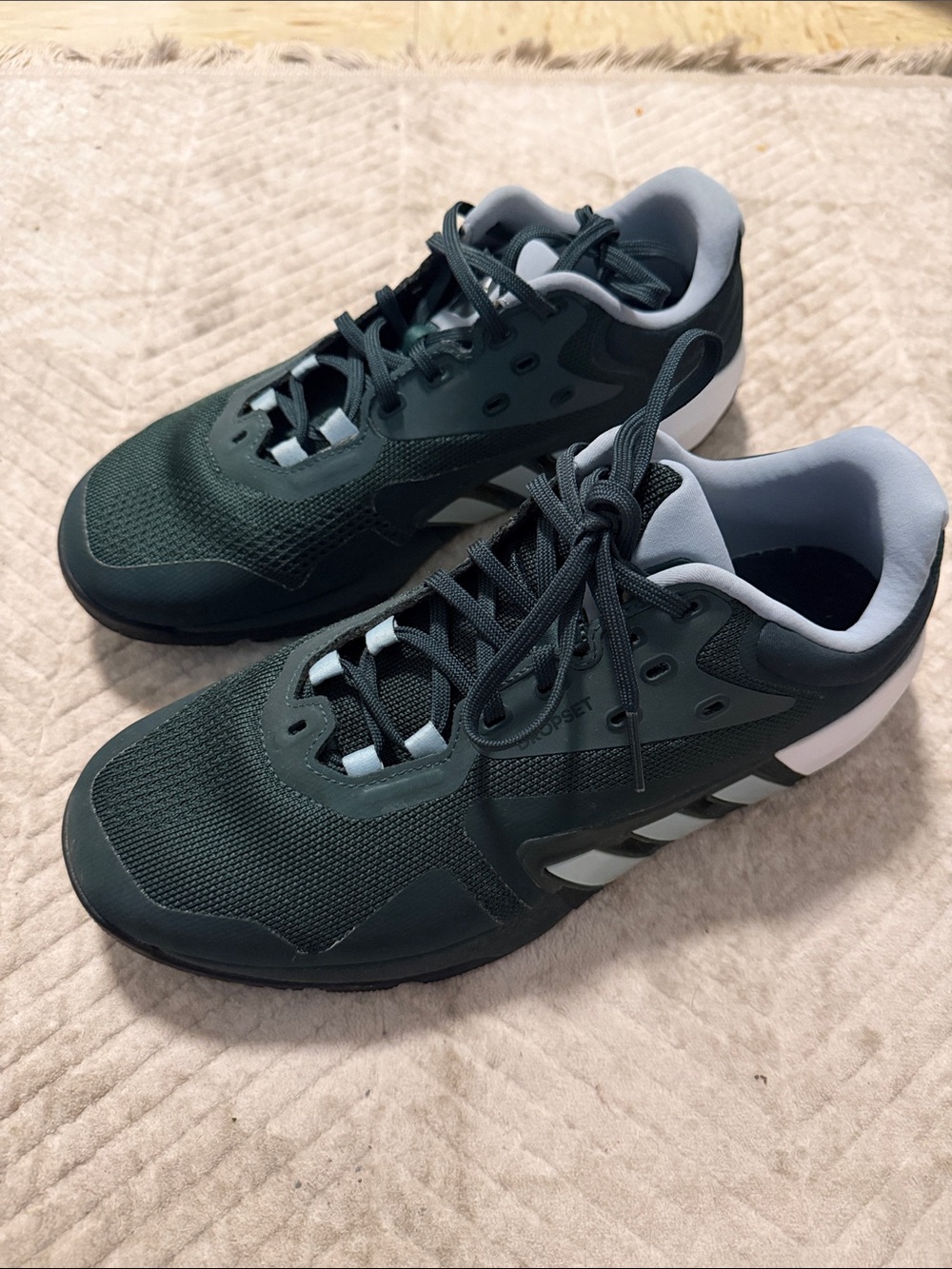 adidas Men’s Dark Green Mesh and Synthetic Sneakers